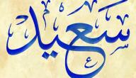 تفسير اسم سعيد في المنام