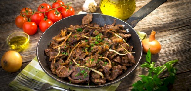 طريقة عمل الكبدة بالبصل
