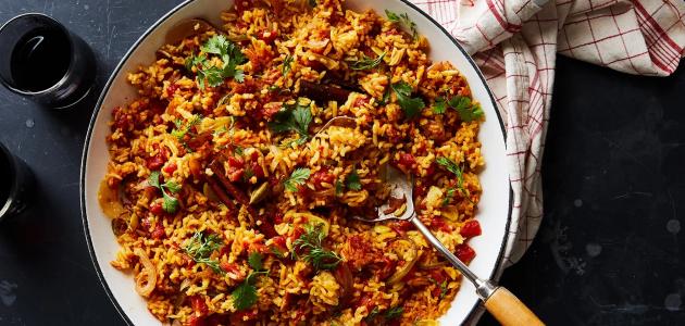 طريقة-عمل-الأرز-بالطماطم/