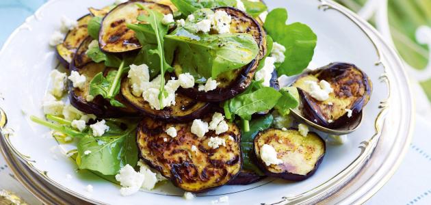 طريقة عمل سلطة الجرجير بالباذنجان