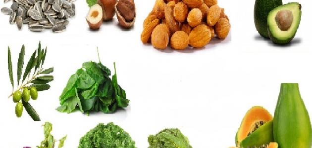 أطعمة غنية بفيتامين E
